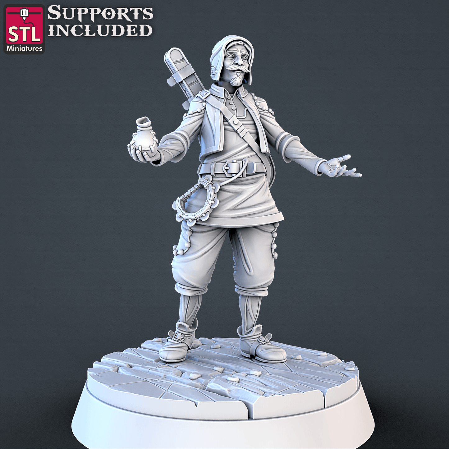 3D Printed STL Miniatures Music Store Set | 28 - 32mm War Gaming D&D - 3D Printing Boss 