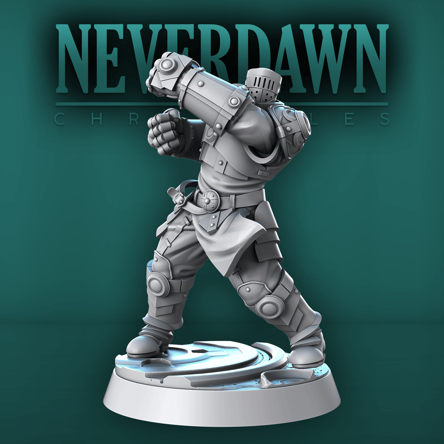 3D Printed STL Miniatures Never Dawn Luminaries 28 - 32mm War Gaming D&D - 3D Printing Boss 