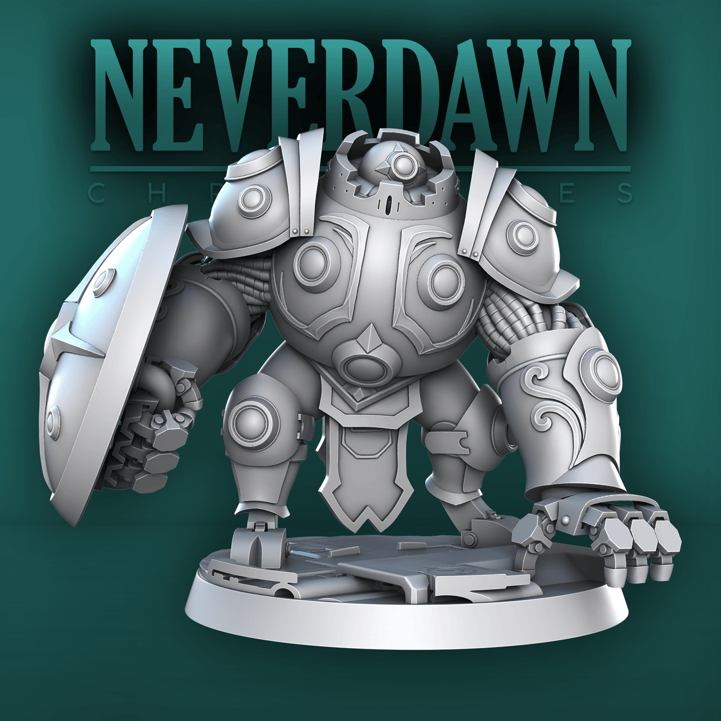 3D Printed STL Miniatures Never Dawn Luminaries 28 - 32mm War Gaming D&D - 3D Printing Boss 