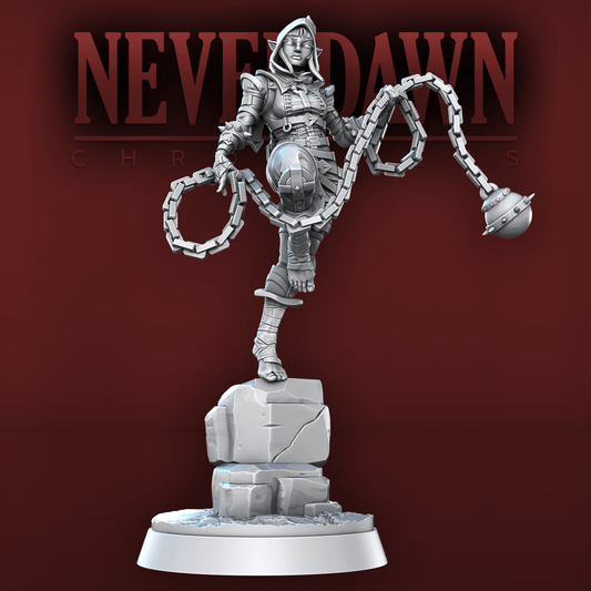 3D Printed STL Miniatures Never Dawn Shadow Stalkers 28 - 32mm War Gaming D&D - 3D Printing Boss 