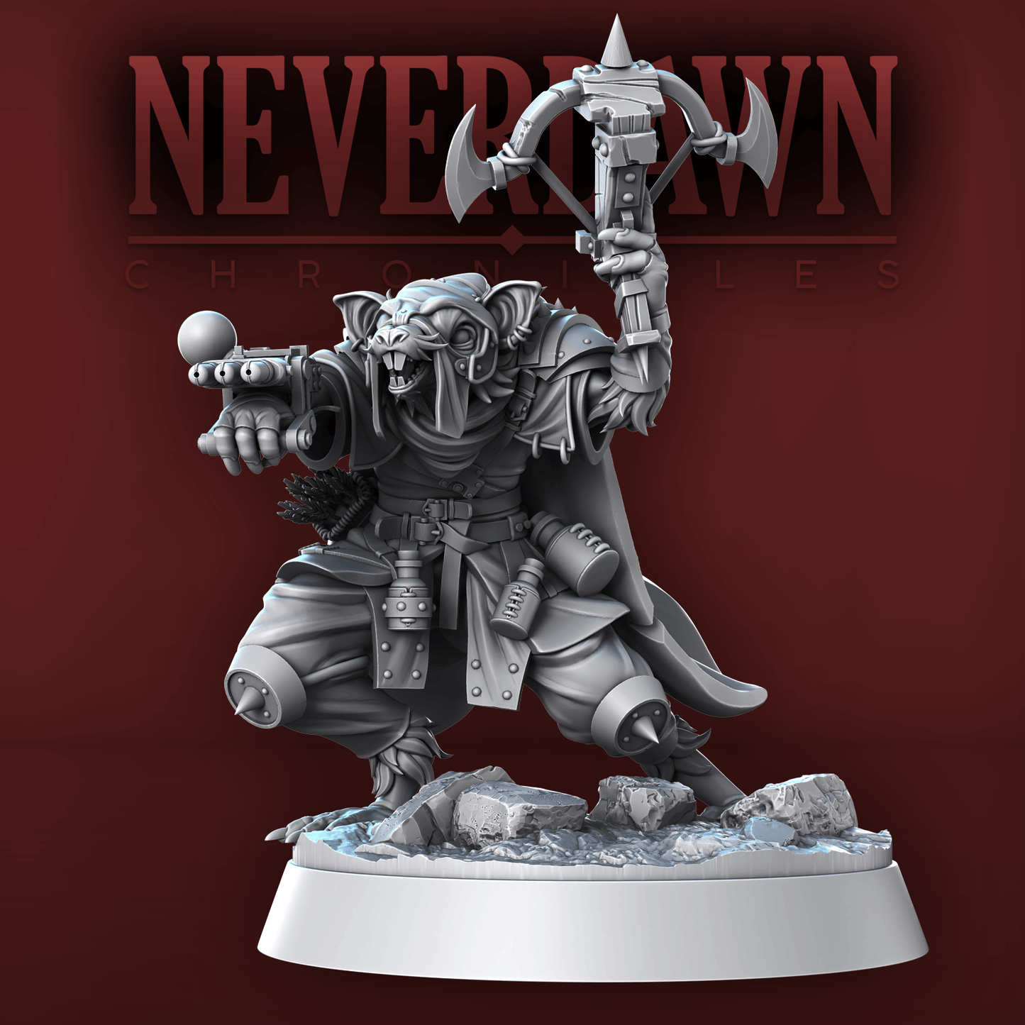 3D Printed STL Miniatures Never Dawn Shadow Stalkers 28 - 32mm War Gaming D&D - 3D Printing Boss 