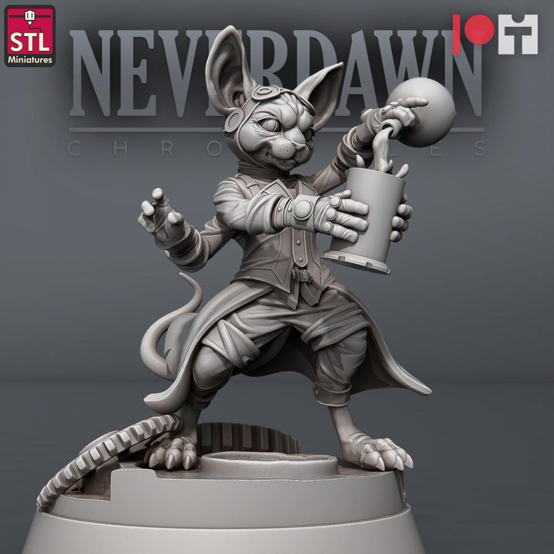 3D Printed STL Miniatures Neverdawn Stein Gang 28 - 32mm War Gaming D&D - 3D Printing Boss 
