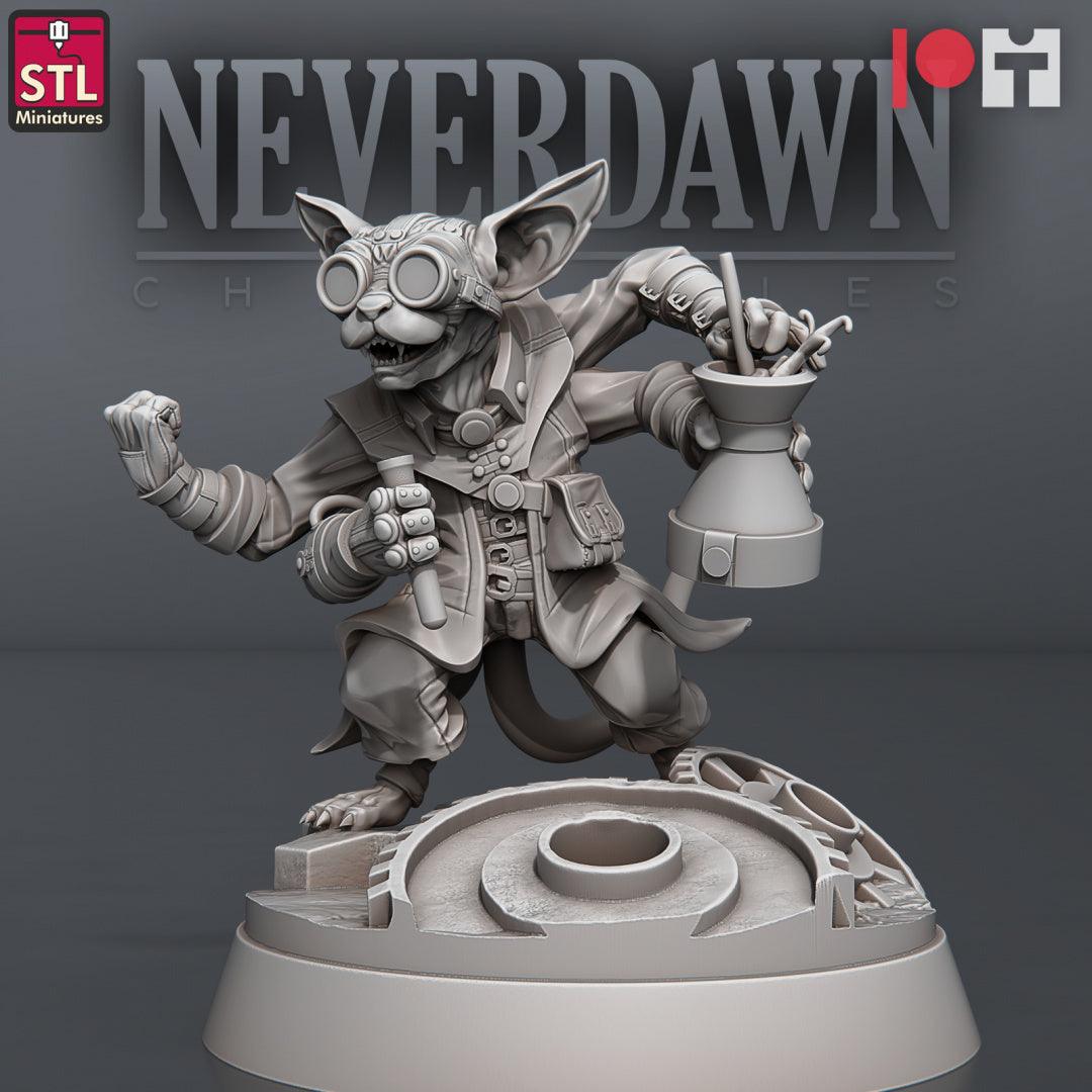 3D Printed STL Miniatures Neverdawn Stein Gang 28 - 32mm War Gaming D&D - 3D Printing Boss 