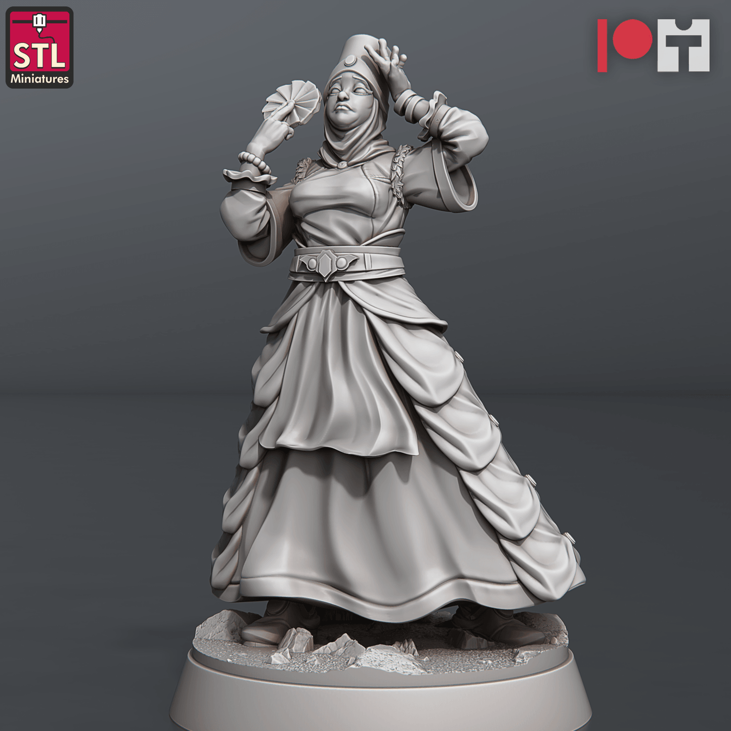 3D Printed STL Miniatures Nobles Set 28 - 32mm War Gaming D&D - 3D Printing Boss 