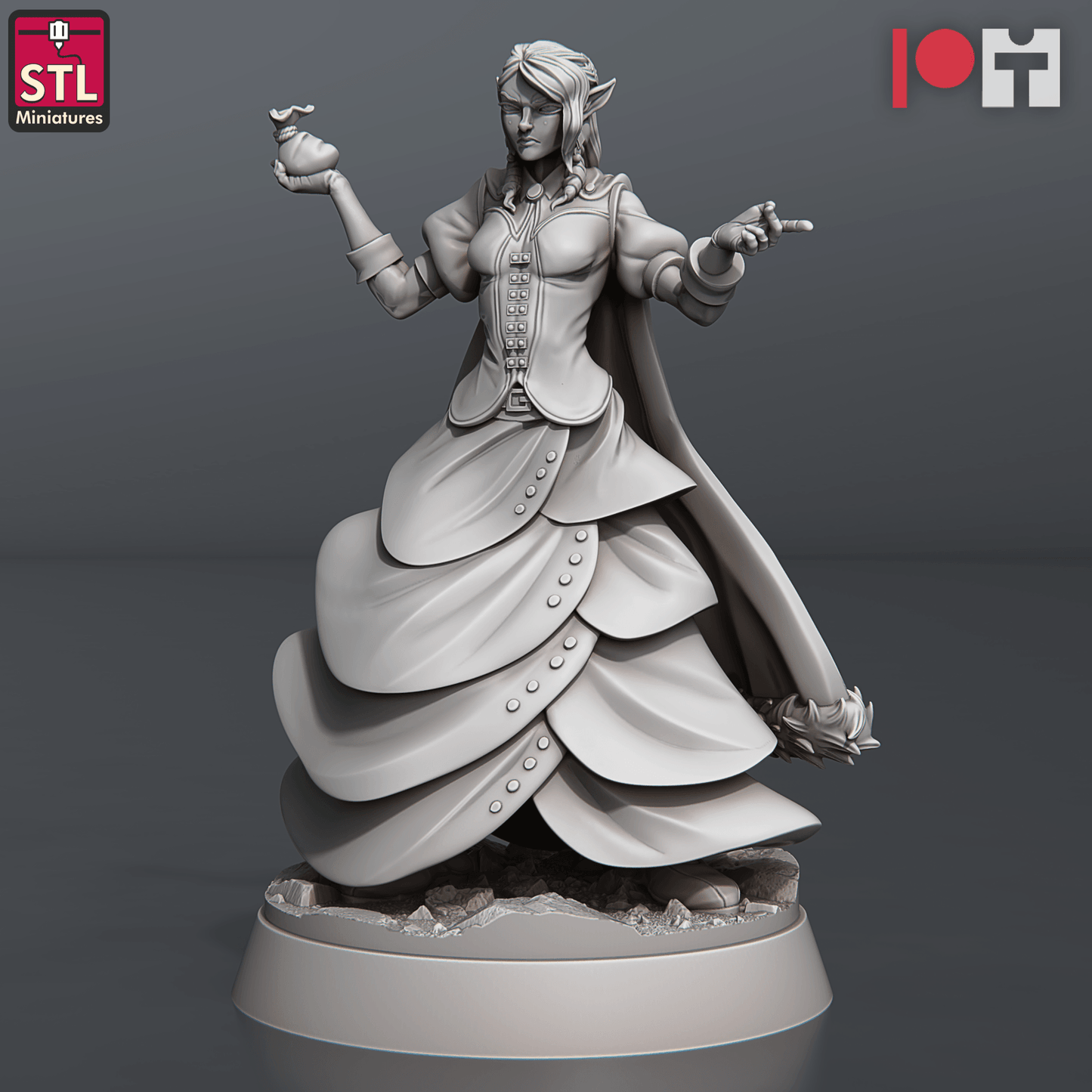 3D Printed STL Miniatures Nobles Set 28 - 32mm War Gaming D&D - 3D Printing Boss 