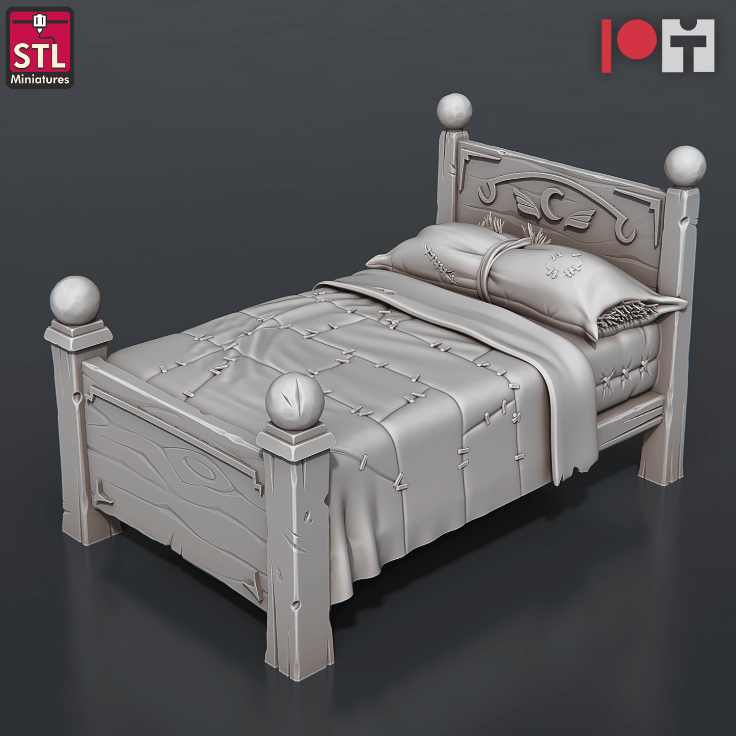 3D Printed STL Miniatures Orphanage Set 28 - 32mm War Gaming D&D - 3D Printing Boss 