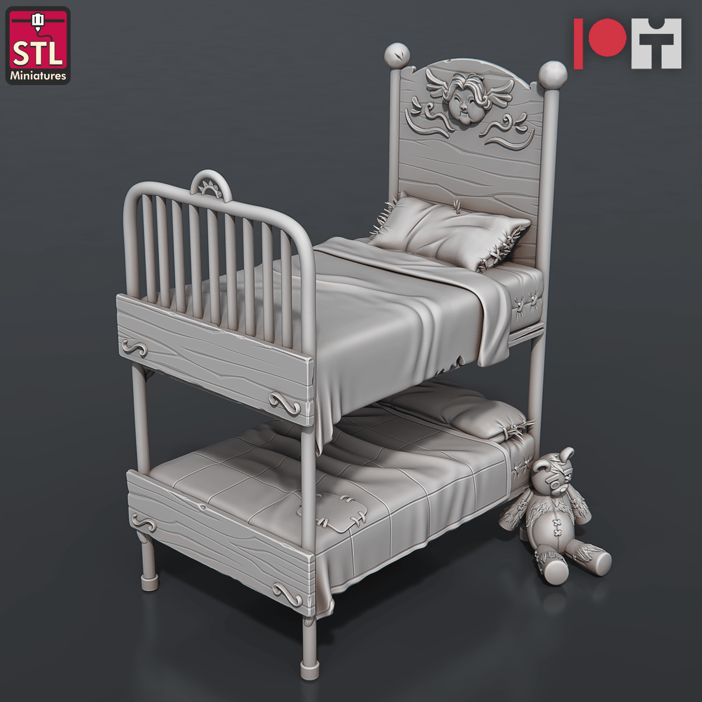 3D Printed STL Miniatures Orphanage Set 28 - 32mm War Gaming D&D - 3D Printing Boss 