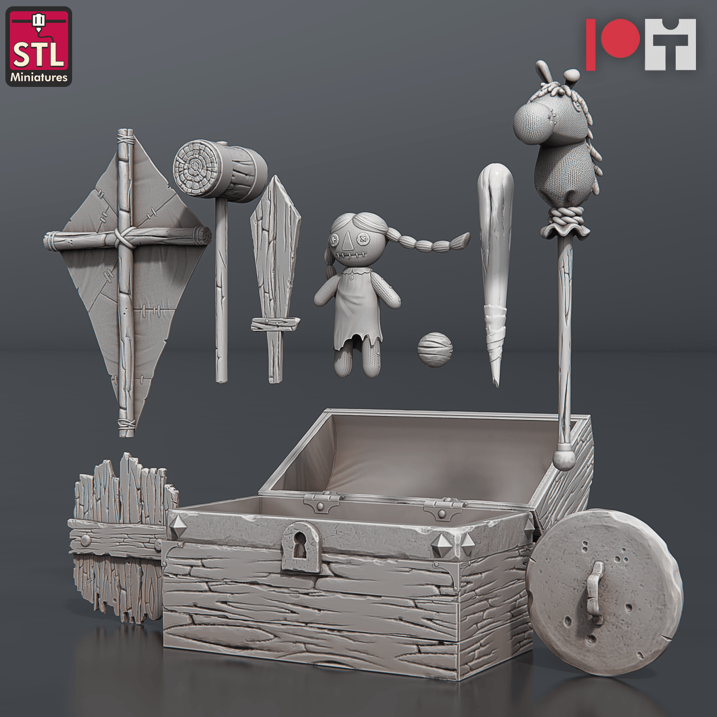 3D Printed STL Miniatures Orphanage Set 28 - 32mm War Gaming D&D - 3D Printing Boss 