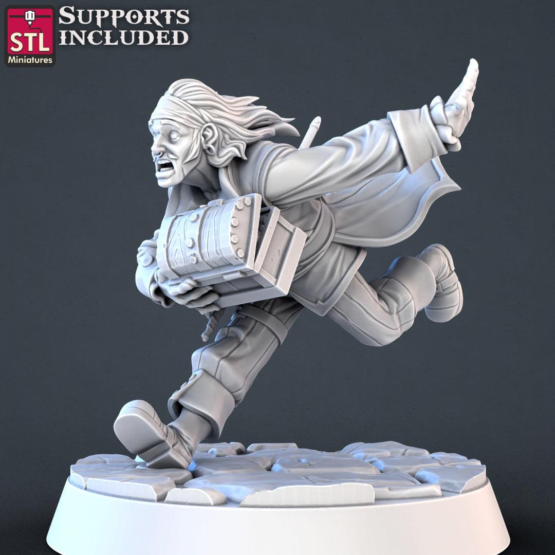 3D Printed STL Miniatures Pirate Set 28 - 32mm War Gaming D&D - 3D Printing Boss 