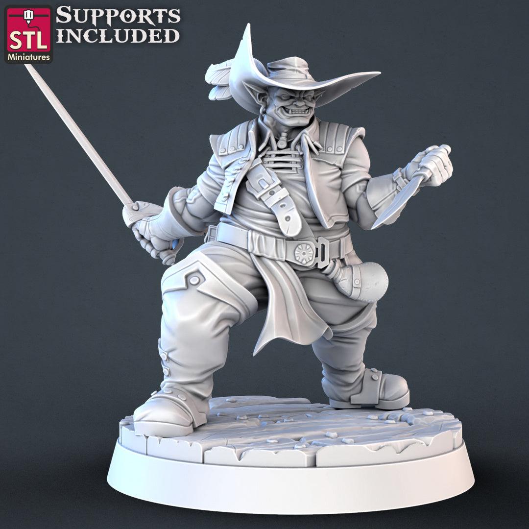 3D Printed STL Miniatures Pirate Set 28 - 32mm War Gaming D&D - 3D Printing Boss 