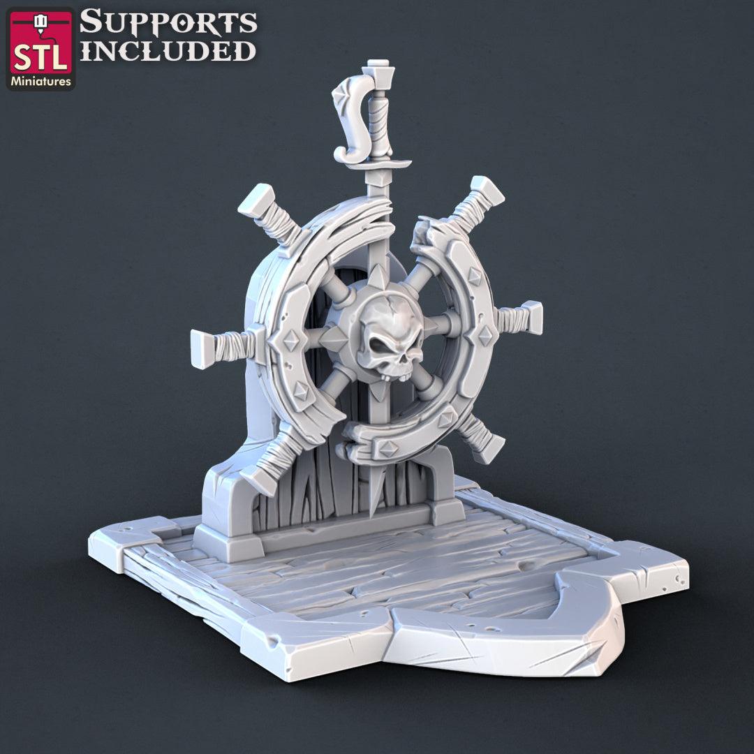 3D Printed STL Miniatures Pirate Set 28 - 32mm War Gaming D&D - 3D Printing Boss 