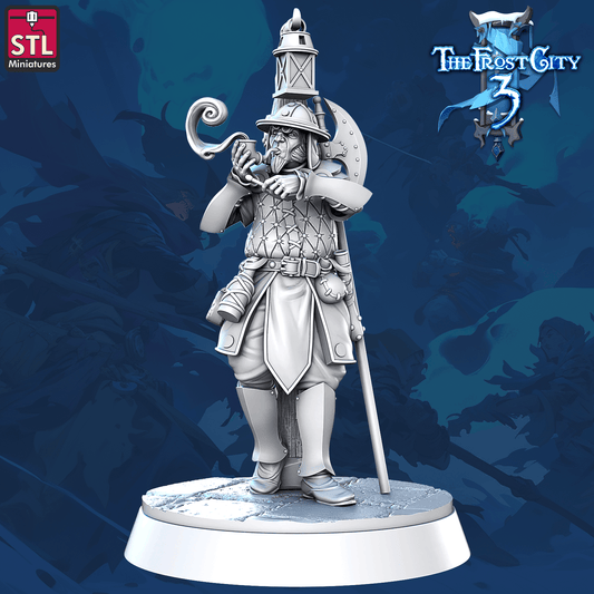3D Printed STL Miniatures Prison Guards Core Characters The Frost City 3 28 - 32mm War Gaming D&D - 3D Printing Boss