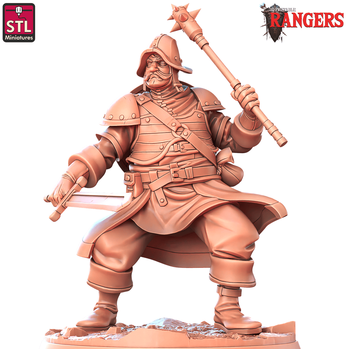 3D Printed STL Miniatures Ranger Companions Set Rangers  28 - 32mm War Gaming D&D - 3D Printing Boss 