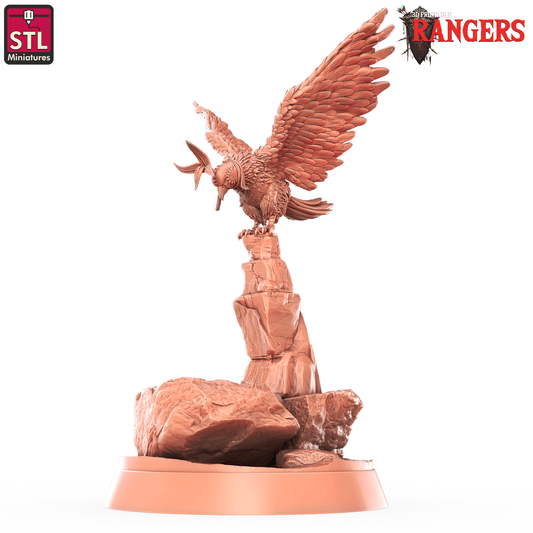 3D Printed STL Miniatures Ranger Falcon Set Rangers  28 - 32mm War Gaming D&D - 3D Printing Boss 
