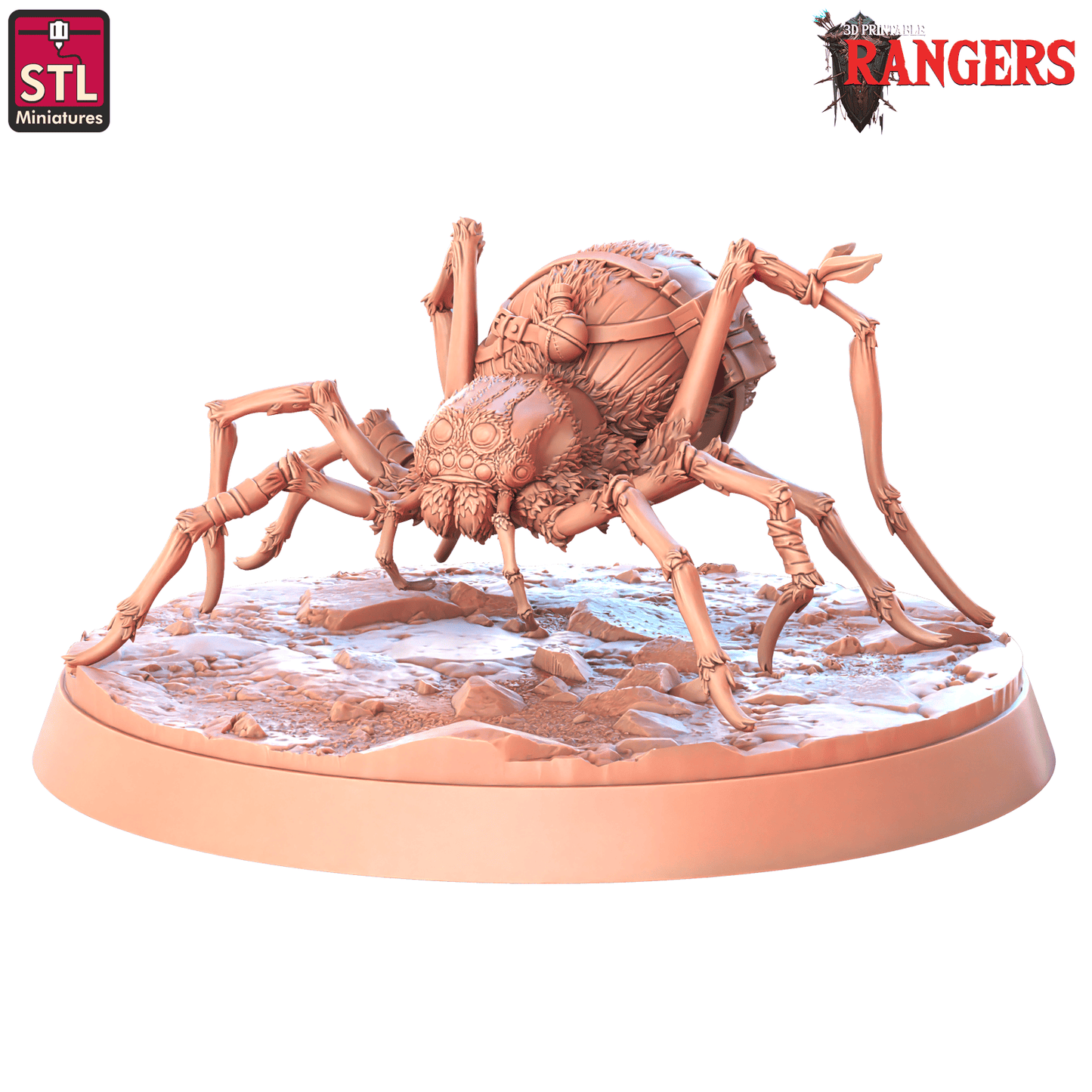 3D Printed STL Miniatures Rangers Spiders Rangers  28 - 32mm War Gaming D&D - 3D Printing Boss 