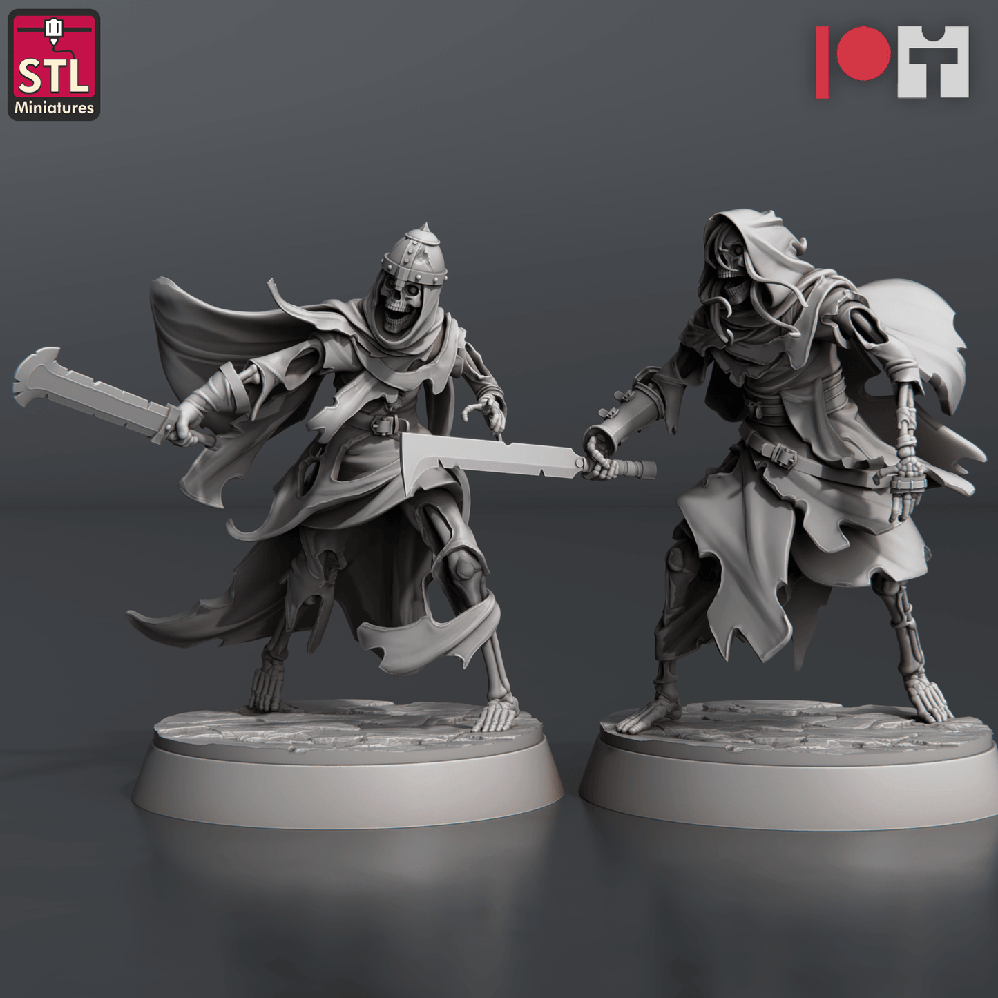 3D Printed STL Miniatures Reaver Knights 28 - 32mm War Gaming D&D - 3D Printing Boss 