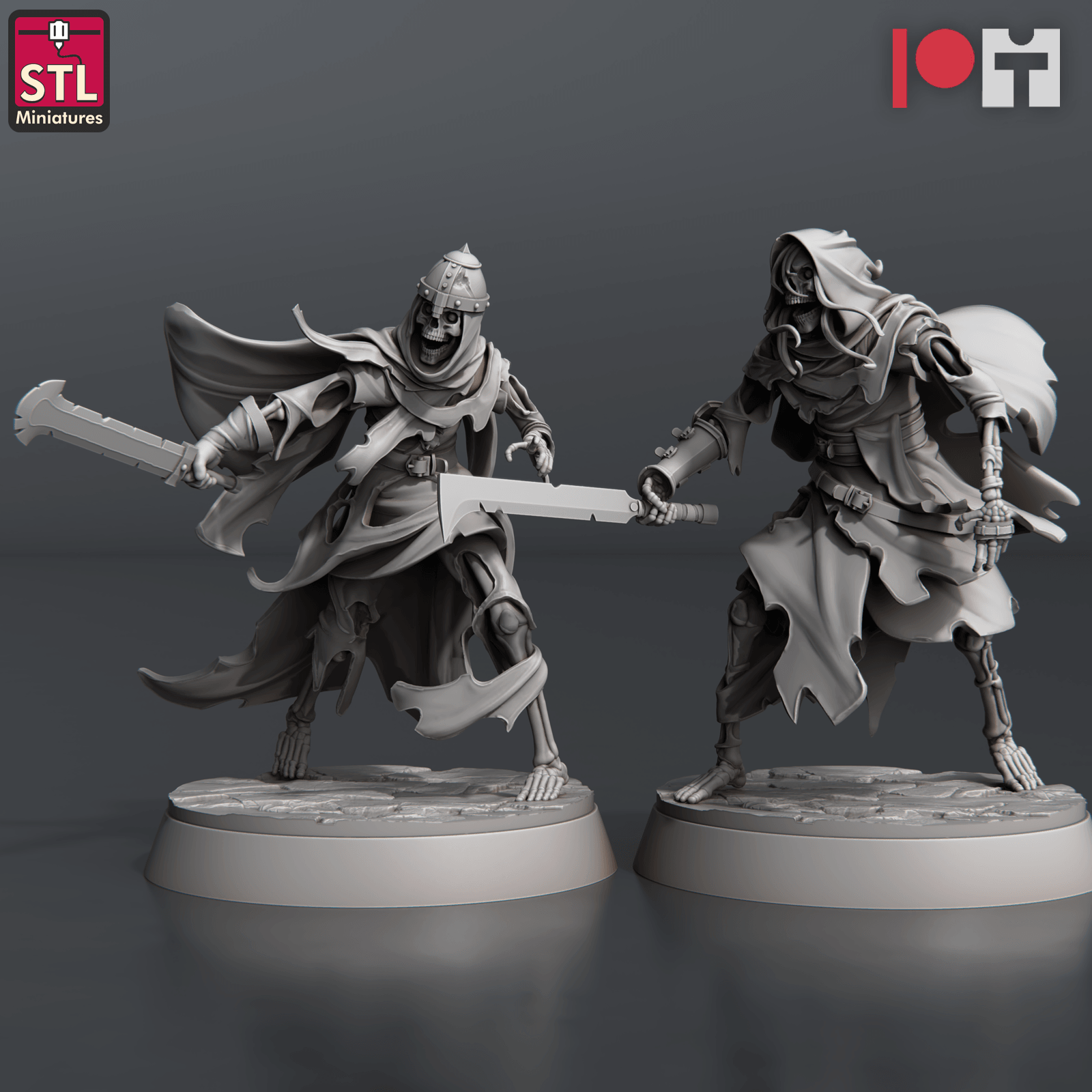 3D Printed STL Miniatures Reaver Knights 28 - 32mm War Gaming D&D - 3D Printing Boss 