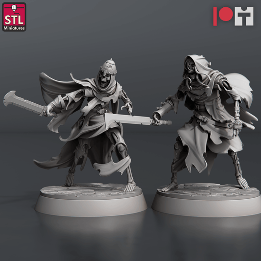 3D Printed STL Miniatures Reaver Knights 28 - 32mm War Gaming D&D - 3D Printing Boss 