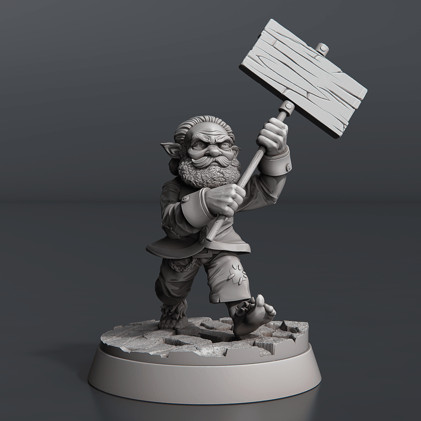 3D Printed STL Miniatures Riot Set 28 - 32mm War Gaming D&D - 3D Printing Boss 