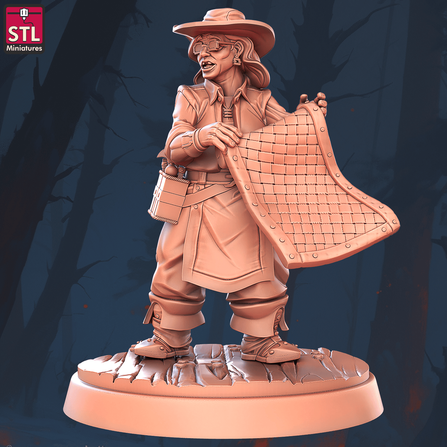 3D Printed STL Miniatures Saddlemaker Set 28 - 32mm War Gaming D&D - 3D Printing Boss 