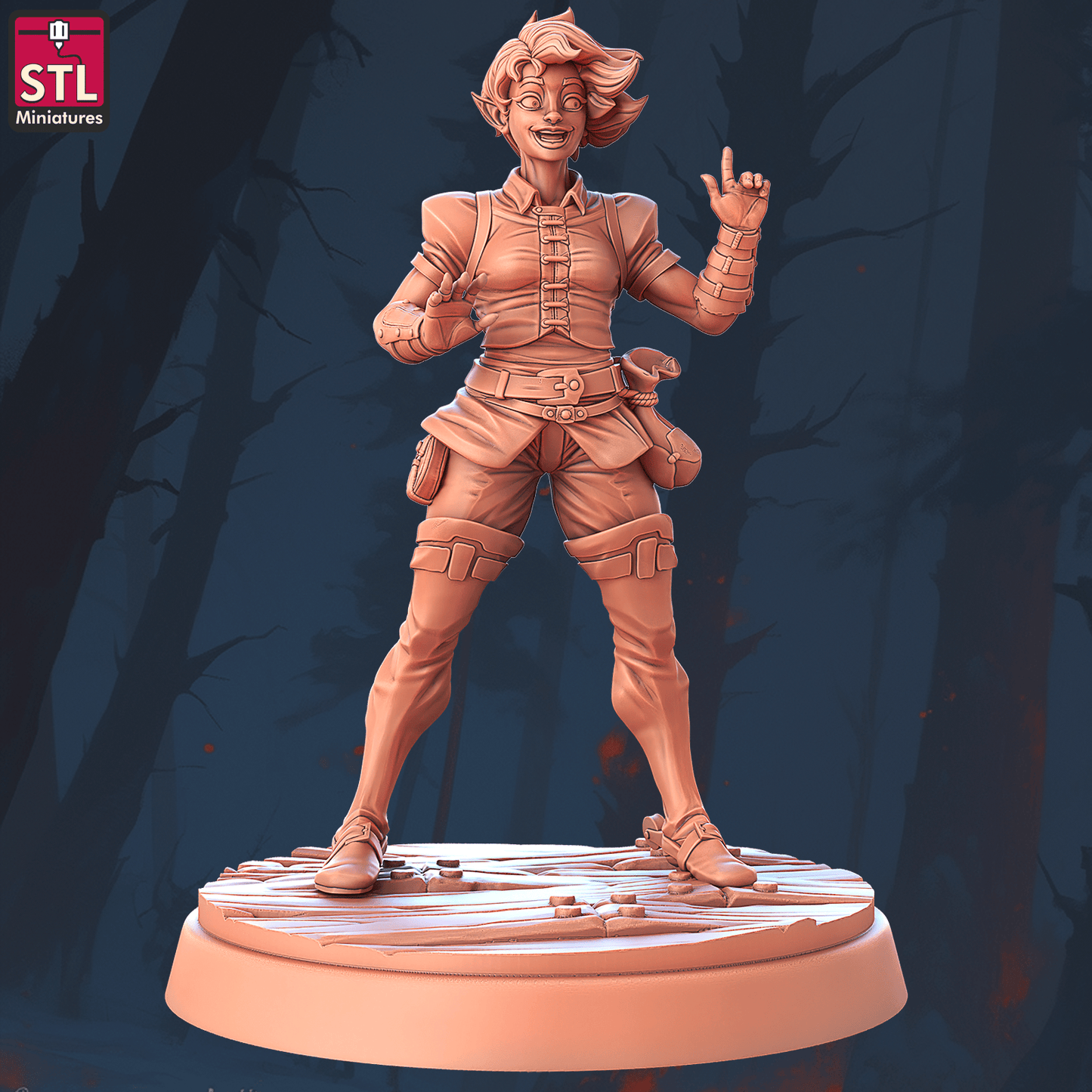 3D Printed STL Miniatures Saddlemaker Set 28 - 32mm War Gaming D&D - 3D Printing Boss 