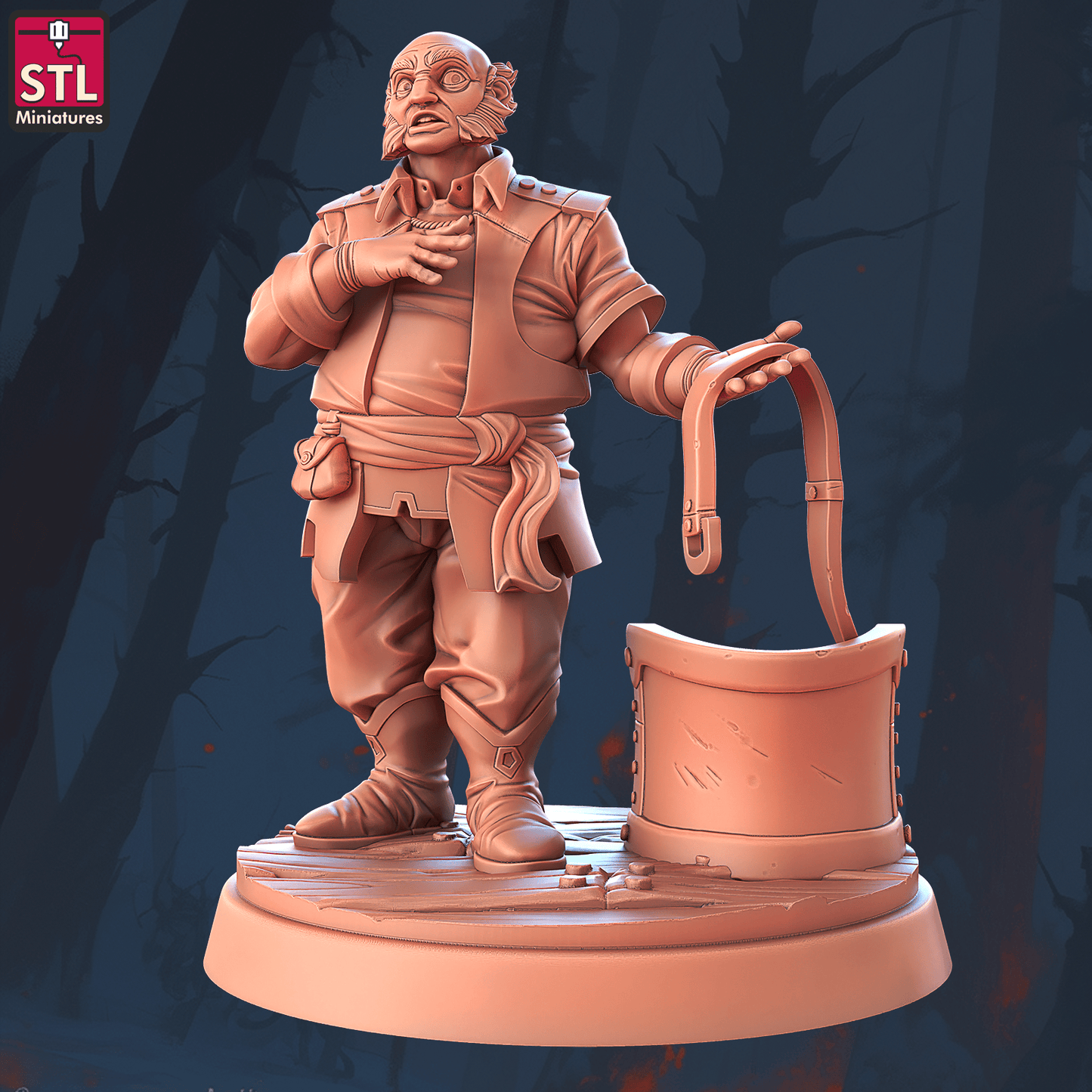 3D Printed STL Miniatures Saddlemaker Set 28 - 32mm War Gaming D&D - 3D Printing Boss 
