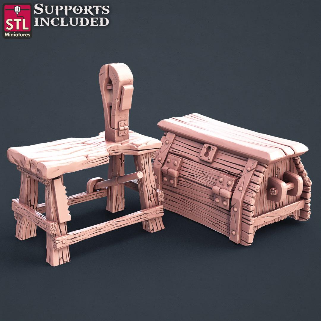 3D Printed STL Miniatures Shoemakers Set 28 - 32mm War Gaming D&D - 3D Printing Boss 