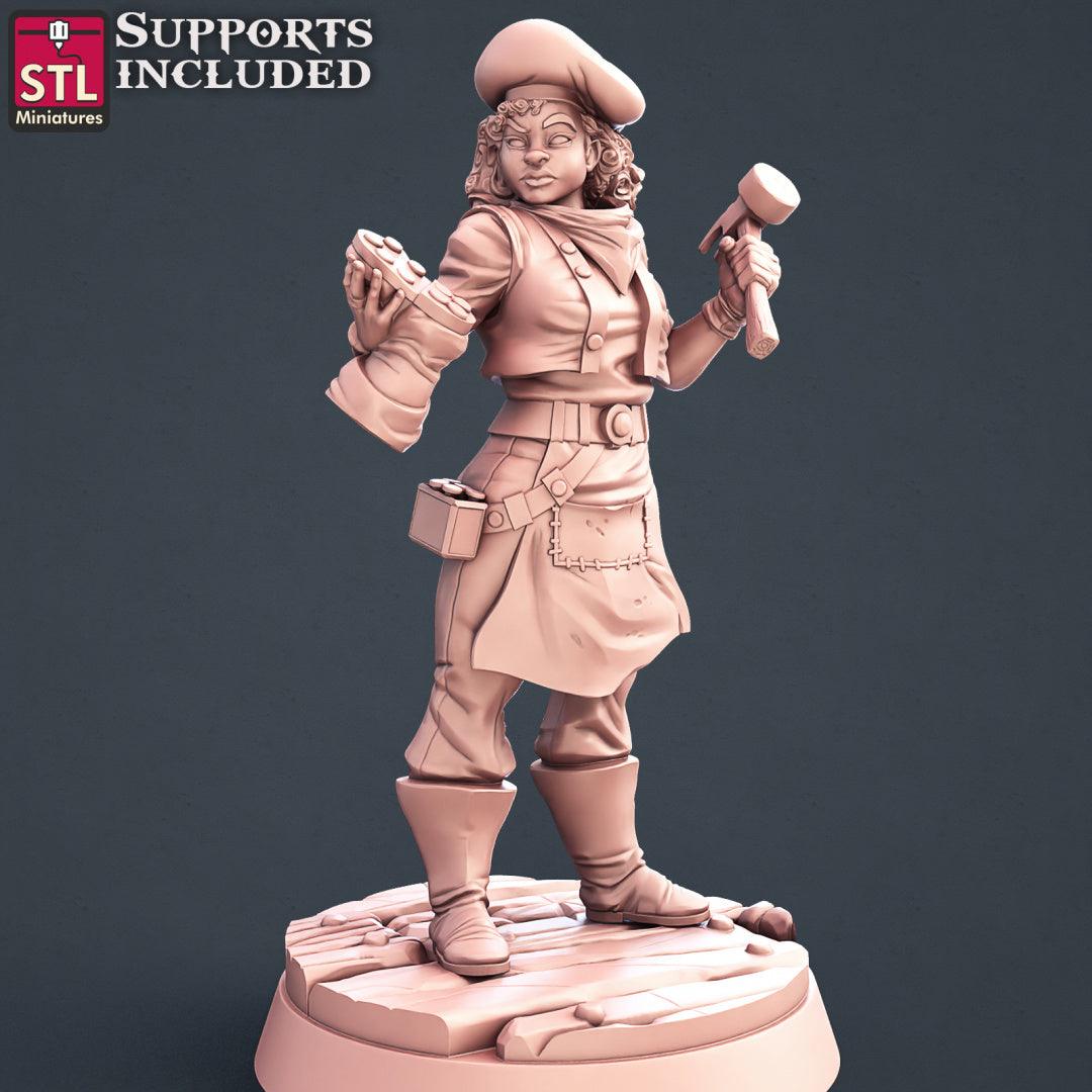 3D Printed STL Miniatures Shoemakers Set 28 - 32mm War Gaming D&D - 3D Printing Boss 