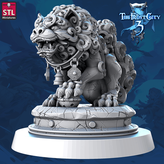 3D Printed STL Miniatures Shrieking Wolf Core Characters The Frost City 3 28 - 32mm War Gaming D&D - 3D Printing Boss 