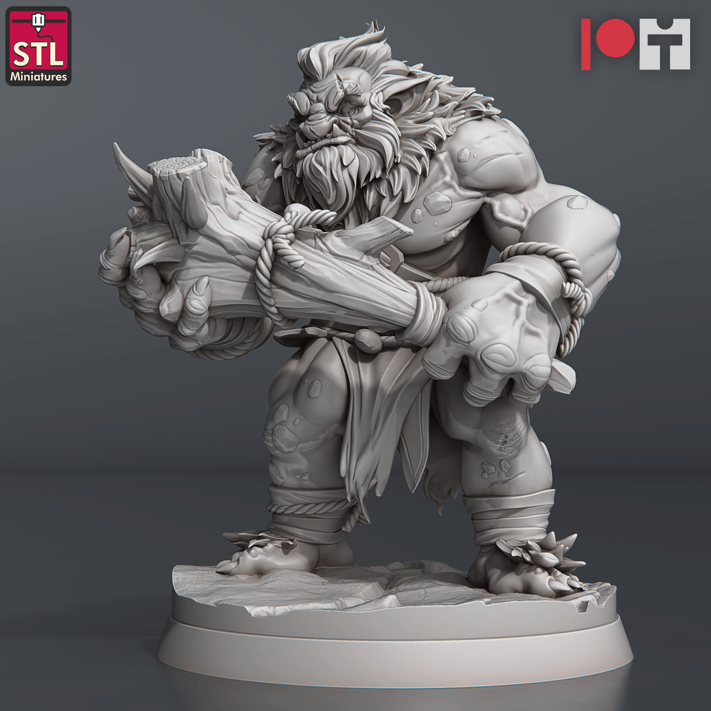 3D Printed STL Miniatures Snow Trolls Set 28 - 32mm War Gaming D&D - 3D Printing Boss 