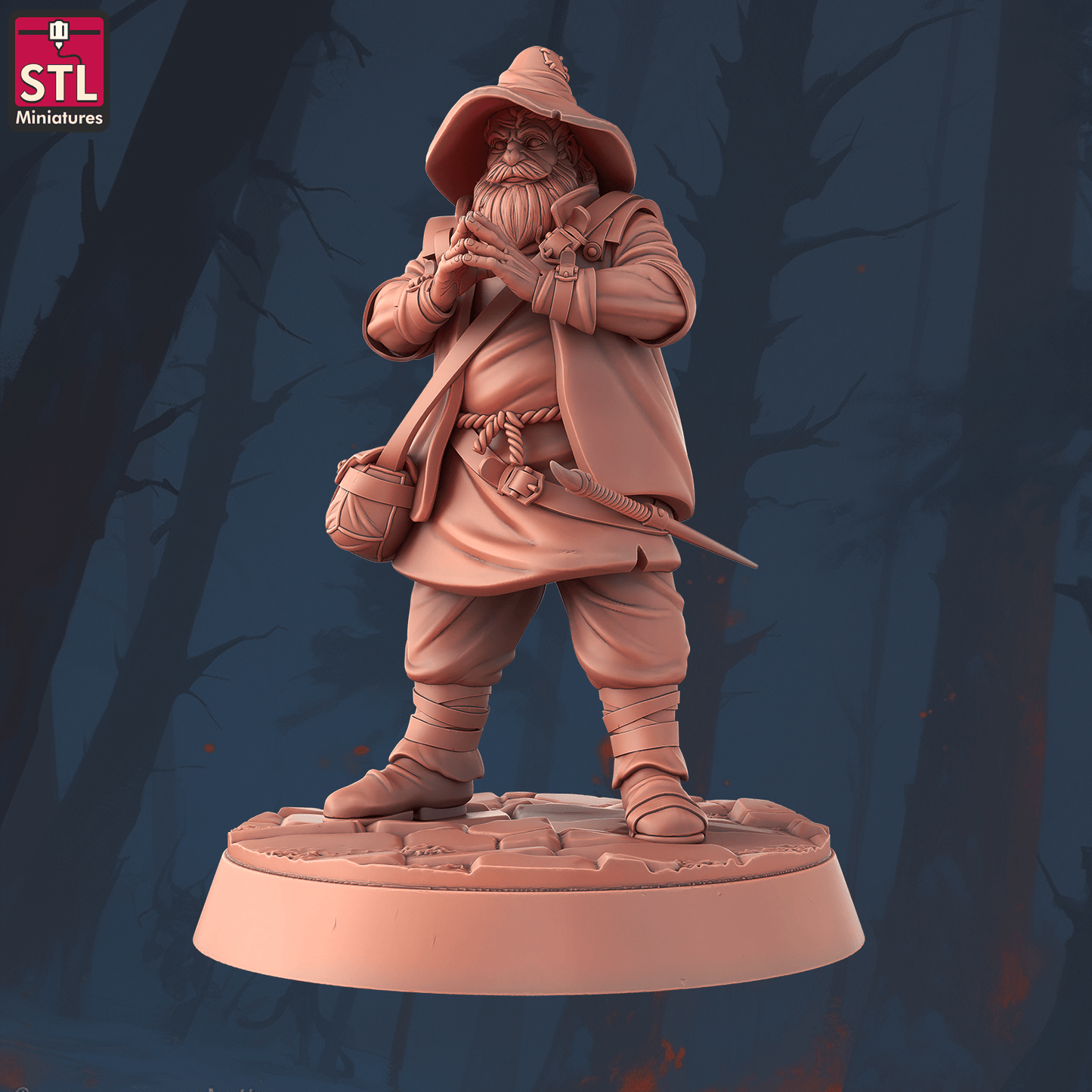 3D Printed STL Miniatures Staff Crafters Set 28 - 32mm War Gaming D&D - 3D Printing Boss 