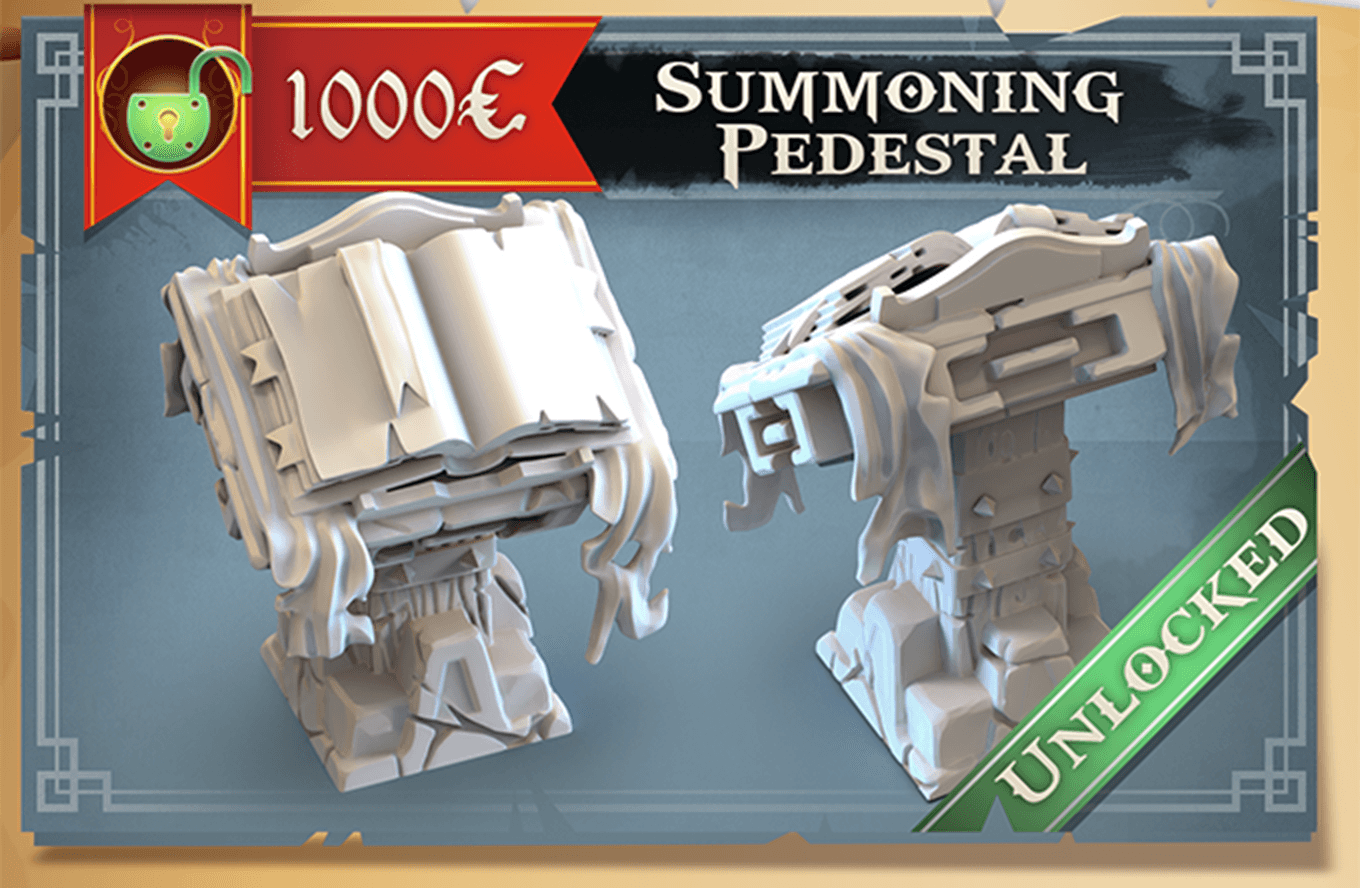 3D Printed STL Miniatures Summoning Pedestal 28 - 32mm War Gaming D&D - 3D Printing Boss 