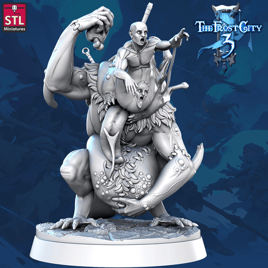 3D Printed STL Miniatures The Alchemical Monstrosity Core Characters The Frost City 3 28 - 32mm War Gaming D&D - 3D Printing Boss 