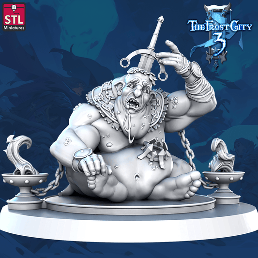 3D Printed STL Miniatures The Betrayer Prince Construct Core Characters The Frost City 3 28 - 32mm War Gaming D&D - 3D Printing Boss 