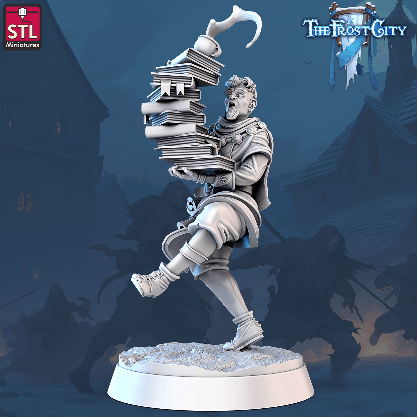 3D Printed STL Miniatures The Frost City Apprentices 28mm - 32mm War Gaming D&D - 3D Printing Boss 