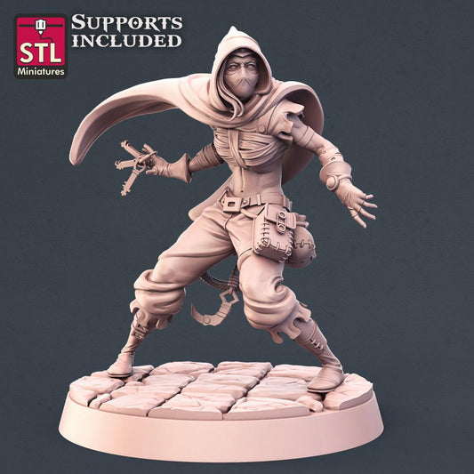 3D Printed STL Miniatures Thieves Set 28 - 32mm War Gaming D&D - 3D Printing Boss 