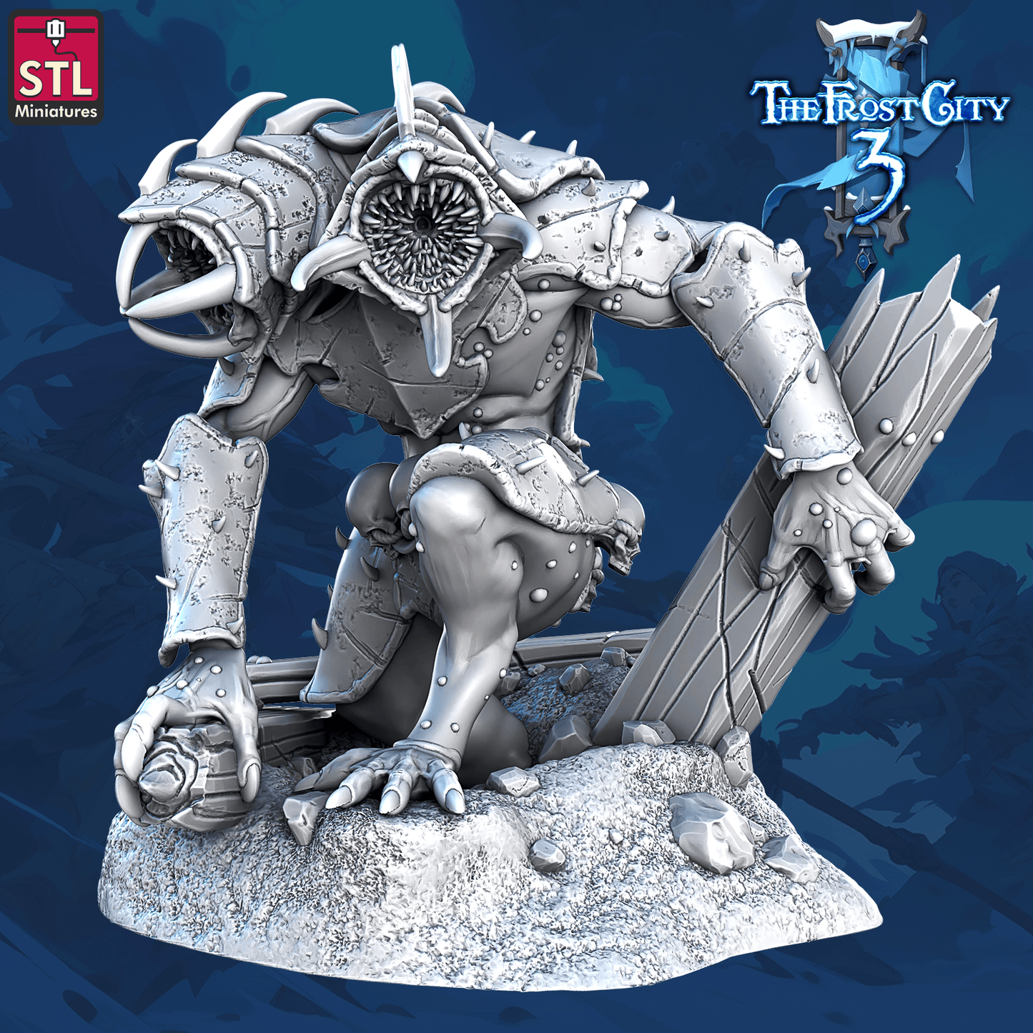 3D Printed STL Miniatures Toravor Core Characters The Frost City 3 28 - 32mm War Gaming D&D - 3D Printing Boss 