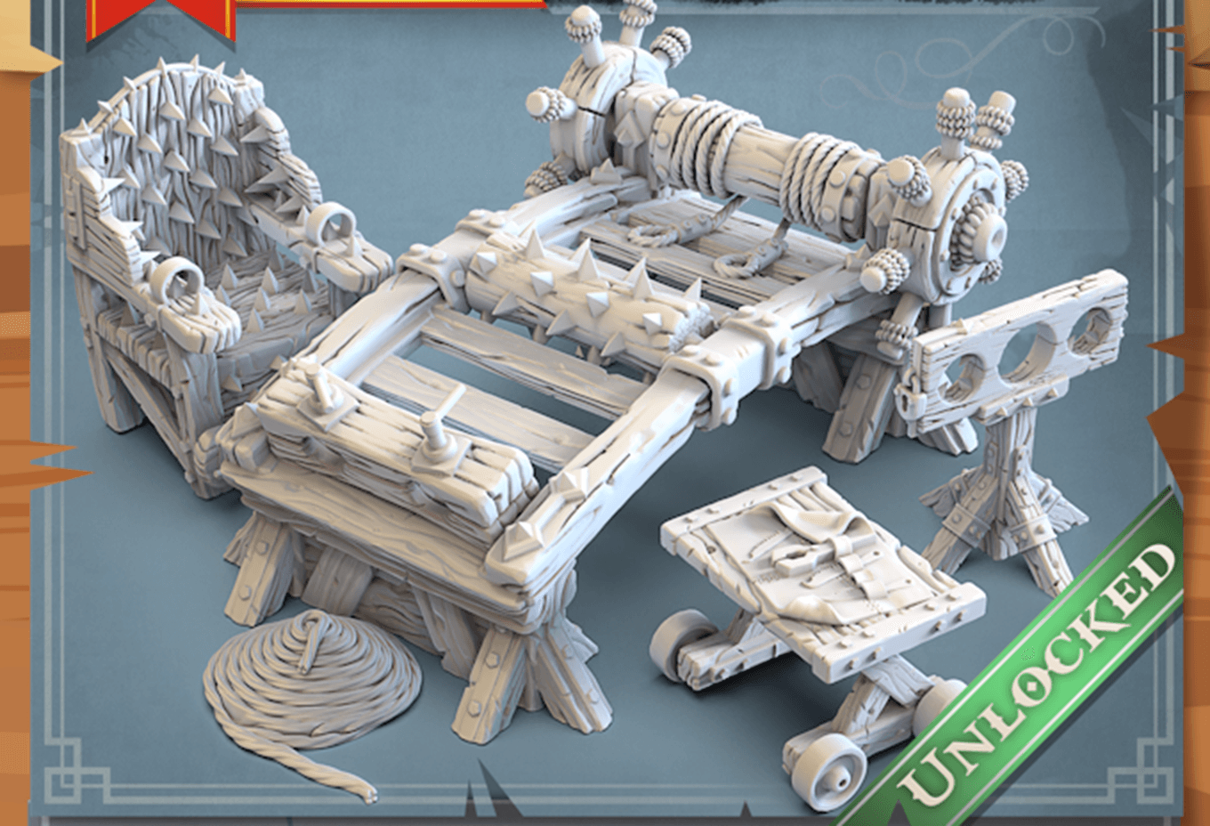 3D Printed STL Miniatures Torture Chamber 28 - 32mm War Gaming D&D - 3D Printing Boss 