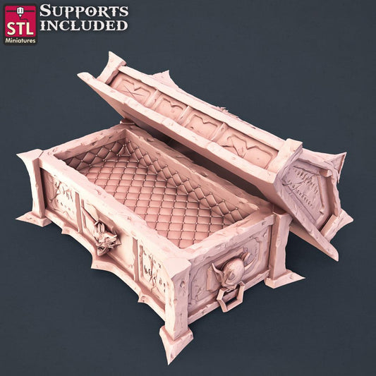 3D Printed STL Miniatures Vampire Set 28 - 32mm War Gaming D&D - 3D Printing Boss 