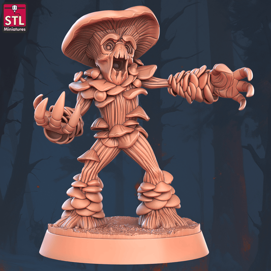 3D Printed STL Miniatures Violent Fungus Set 28 - 32mm War Gaming D&D - 3D Printing Boss 