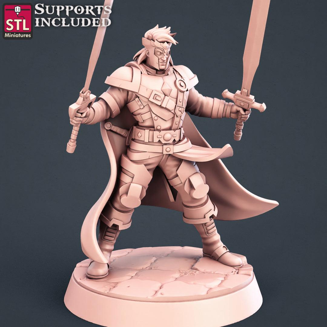 3D Printed STL Miniatures Warriors Set 28 - 32mm War Gaming D&D - 3D Printing Boss 