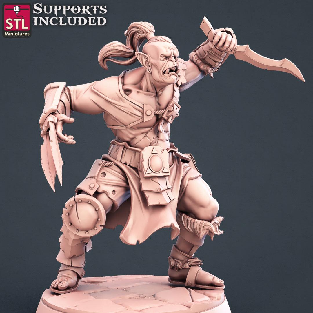 3D Printed STL Miniatures Warriors Set 28 - 32mm War Gaming D&D - 3D Printing Boss 