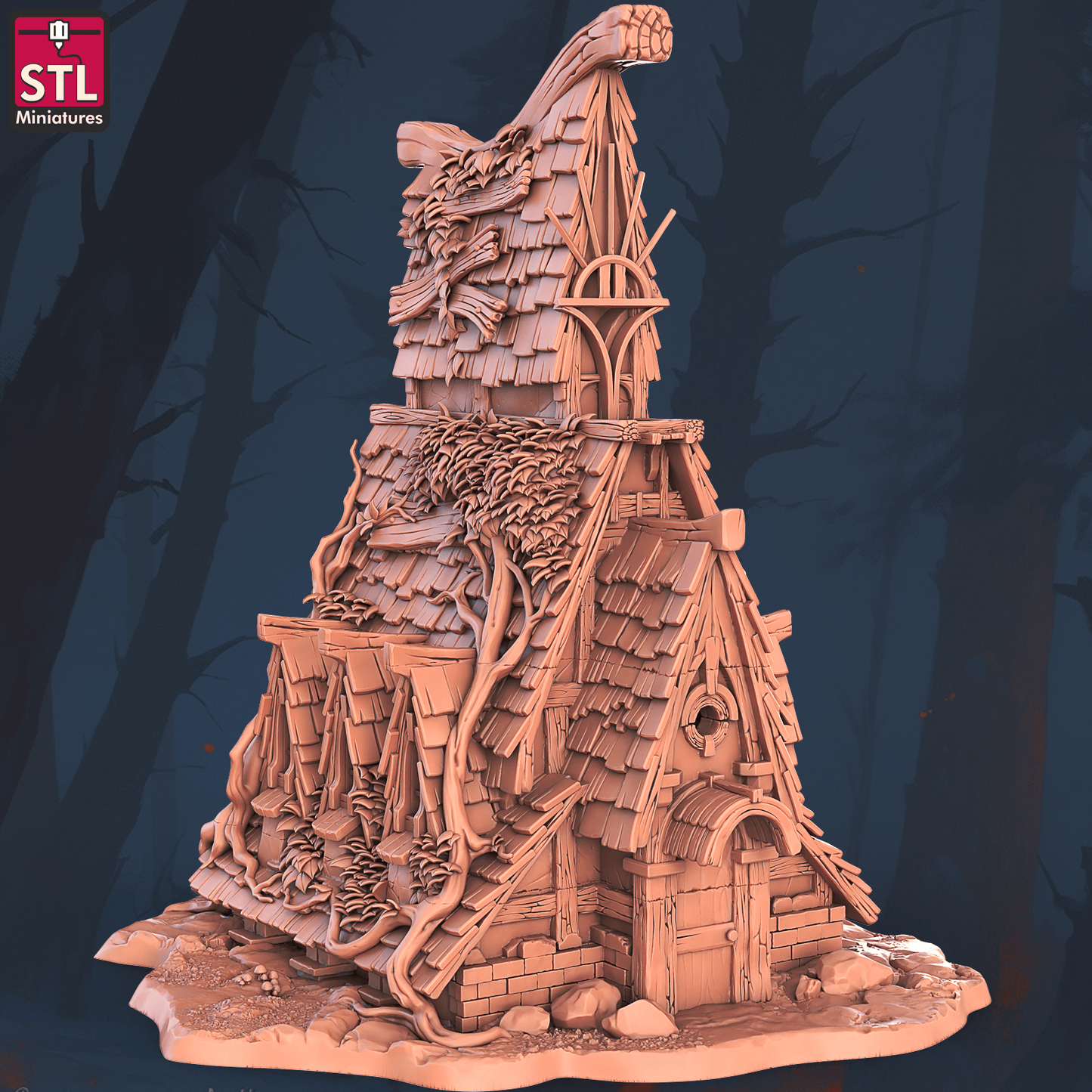 3D Printed STL Miniatures Witches Council Set 28 - 32mm War Gaming D&D - 3D Printing Boss 