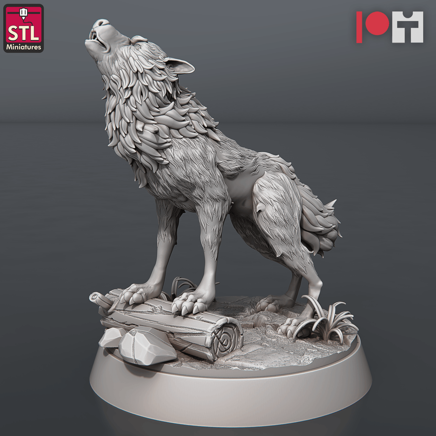 3D Printed STL Miniatures Wolves and Werewolves 28mm - 32mm War Gaming D&D - 3D Printing Boss 
