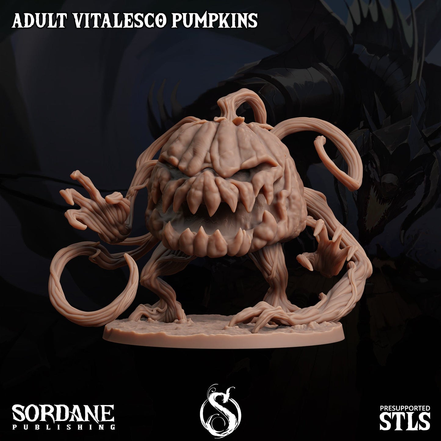 3D Printed Sordane Publishing Adult Vitalesco Pumpkins 28 32mm D&D - 3D Printing Boss 