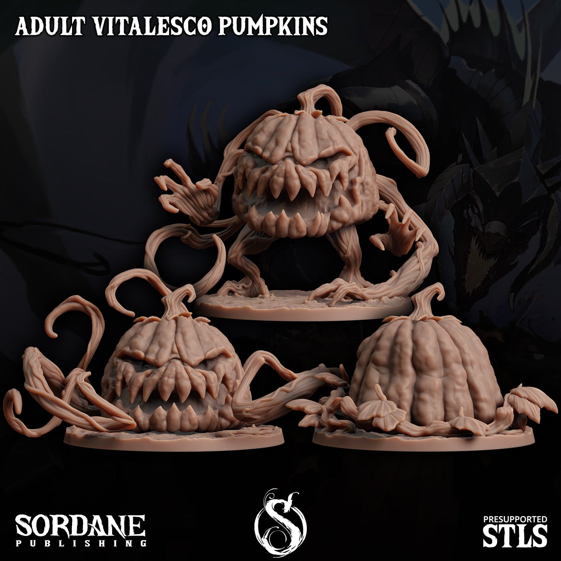 3D Printed Sordane Publishing Adult Vitalesco Pumpkins 28 32mm D&D - 3D Printing Boss 