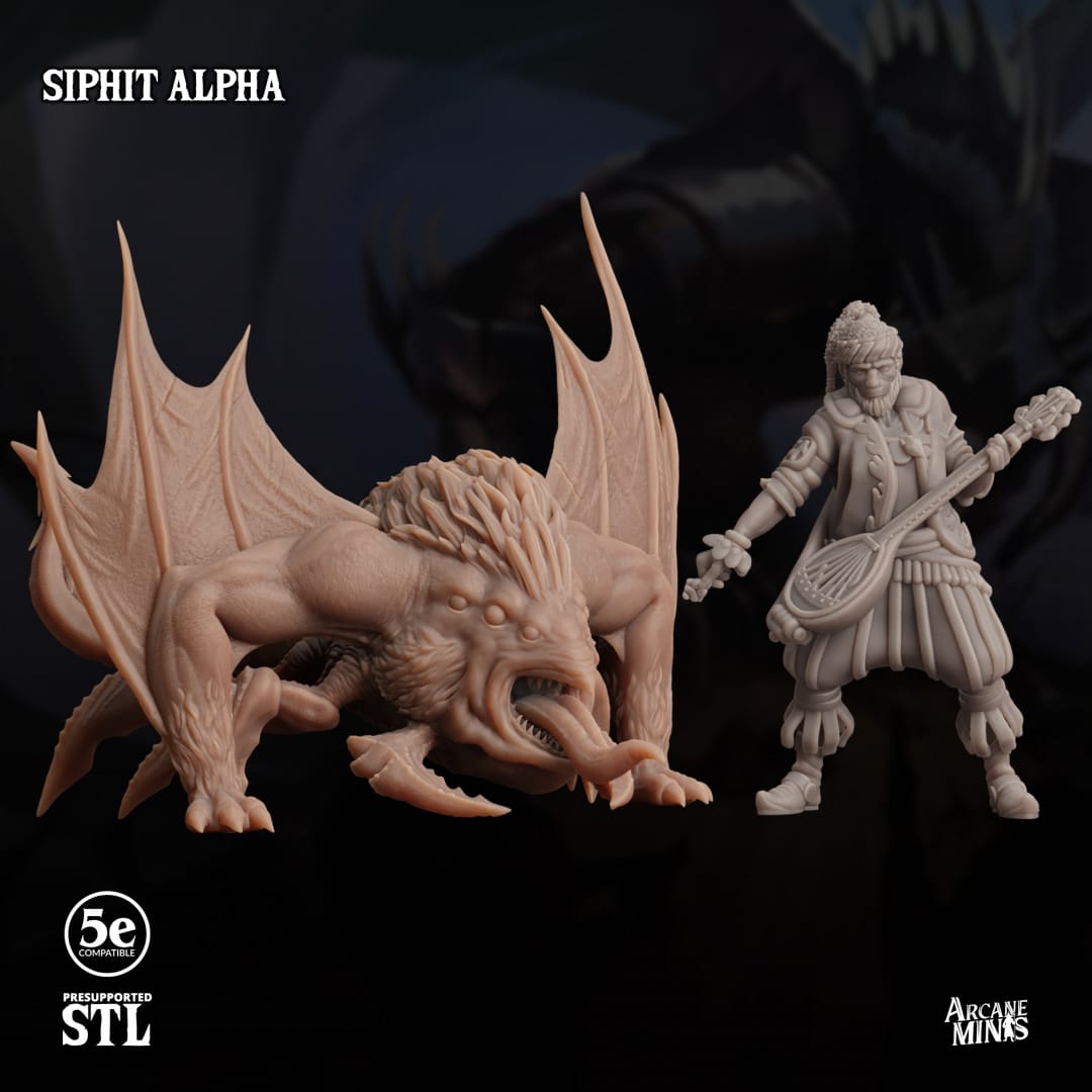 3D Printed Sordane Publishing Alpha Siphits 28 32mm D&D - 3D Printing Boss 