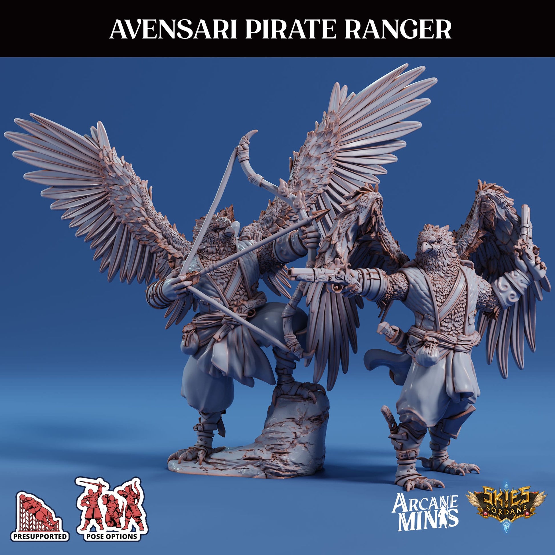 3D Printed Sordane Publishing Arcane Minis Avensari Pirate Ranger Swindler's Luck Part Two 28 32mm D&D - 3D Printing Boss 