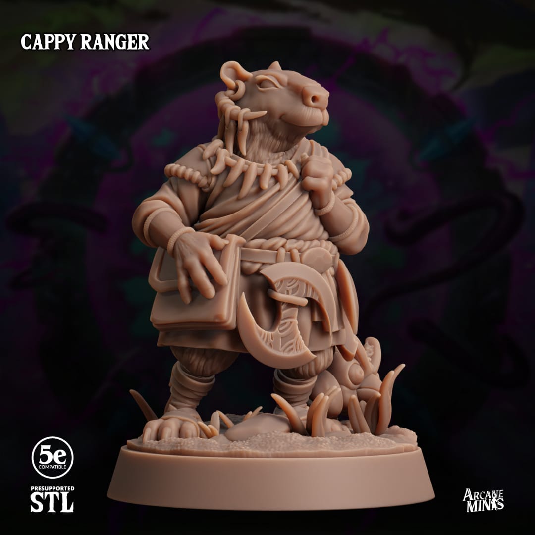 3D Printed Sordane Publishing Arcane Minis Cappy Ranger 28 32mm D&D - 3D Printing Boss 