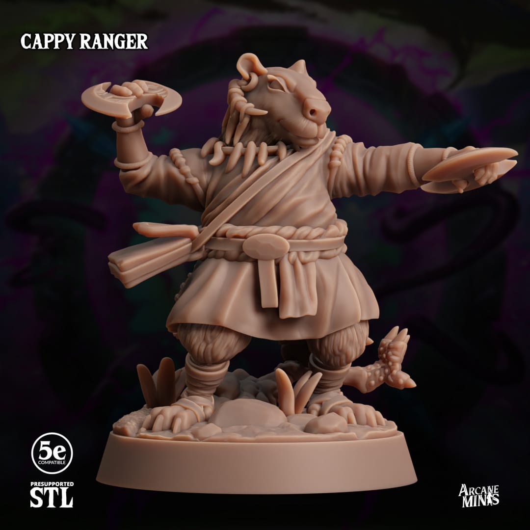 3D Printed Sordane Publishing Arcane Minis Cappy Ranger 28 32mm D&D - 3D Printing Boss 